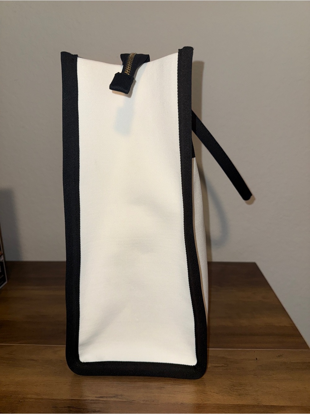 kate spade Black & White Canvas Tote with Bold Text - Picture 7 of 9